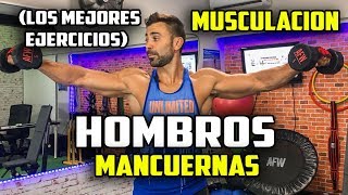 🔴 Los Mejores Ejercicios HOMBROS con MANCUERNAS  EJERCICIOS MUSCULACIÓN HOMBROS [upl. by Ardnauq645]