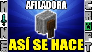 COMO HACER LA AFILADORA EN MINECRAFT [upl. by Prospero]