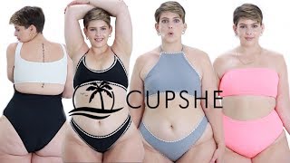 PLUS SIZE SWIM HAUL CUPSHE  Summer Confidence Pep Talk [upl. by Aienahs299]