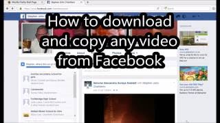 How to copy amp download any video from Facebook [upl. by Derr]