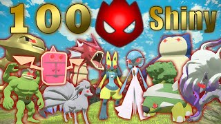 I caught 100 Alpha Shiny Pokemon [upl. by Ferguson]