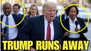 Trump RUNS from REPORTERS ONE DAY After Zelensky DISASTER MEETING [upl. by Acirdna789]