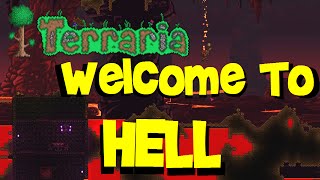 To Hell aka The Underworld Hellevator Hellstone Armor etc Terraria 13 Lets Play Guide 18 [upl. by Attennaj]