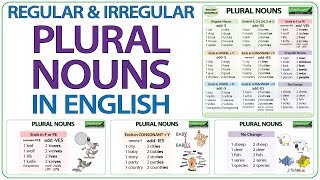 Plural Nouns in English  Regular amp Irregular Plural Nouns  Plurals Spelling [upl. by Novahs]