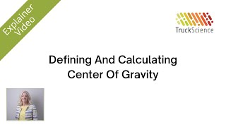 Defining And Calculating Center Of Gravity [upl. by Britney]