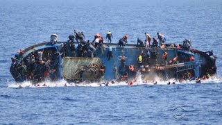 Another migrant ship overturns in Mediterranean Sea [upl. by Zalucki779]