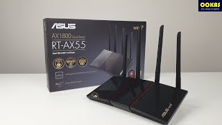 ASUS RT AX55 AX1800 WiFi 6 Router Review  Superb WiFi Performance [upl. by Niwhsa]