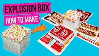 Explosion box DIY  How to make CHOCOLATE EXPLOSION BOX [upl. by Diskson874]