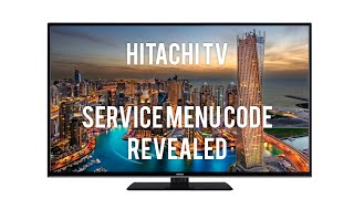 Hitachi TV  Service Menu Code [upl. by Led752]