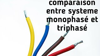 comparaison entre systeme monophasé et triphasé [upl. by Capwell]