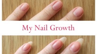 Nail Growth And Cutting My Stiletto Nails time lapse [upl. by Calloway]