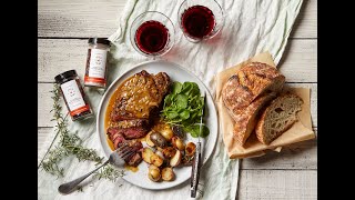 Steak with Black Peppercorns quotPan Saucequot [upl. by Kcirdet]