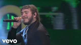 Post Malone  White Iverson  Congratulations Live From iHeartRADIO MMVAs [upl. by Tioneb]