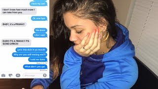 LYRIC PRANK TURNS INTO A BREAK UP PRANK ON BOYFRIEND CHERISH  UNAPPRECIATED [upl. by Yelyr]