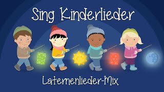 LaternenliederMix  MartinsliederMix  Kinderlieder zum Mitsingen  Sing Kinderlieder [upl. by Ahsekyw]