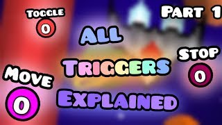 Tutorial How to use ALL TRIGGERS in Geometry Dash Part 1 [upl. by Lierbag411]