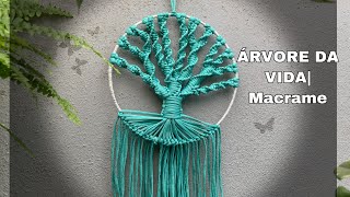 ÁRVORE DA VIDA MACRAME CIRCULAR com FIO NÁUTICO  para iniciantes [upl. by Arte296]