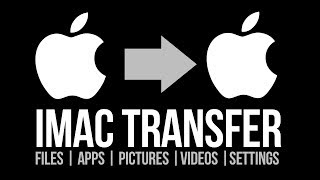 How to transfer everything from your old iMac to your new iMac  iMac Pro [upl. by Laertnom]