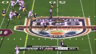 2013 BCS National Championship Game  1 Notre Dame vs 2 Alabama Highlights [upl. by Gratianna]