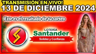 Resultado LOTERIA DE SANTANDER del VIERNES 13 de diciembre 2024 [upl. by Ahseinet]