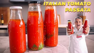 How to Make ITALIAN TOMATO PASSATA at Home Small Batch Tomato Sauce [upl. by Stormi957]