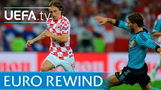 UEFA EURO 2012 highlights Croatia 01 Spain [upl. by Aratas312]