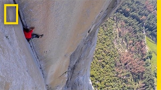 See First Video of Most Dangerous RopeFree Climb Ever Alex Honnold  National Geographic [upl. by Mimi]