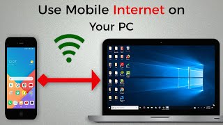 How To Connect Internet from Mobile to PC or Laptop via hotspot [upl. by Pfister]