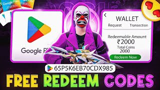 Free Redeem Code 💎 Free Fire Redeem Code Today 🔥😱 2000₹ Free Redeem Code😎 [upl. by Hofstetter]