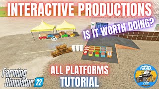 INTERACTIVE PRODUCTIONS TUTORIAL  Farming Simulator 22 [upl. by Alfonso890]