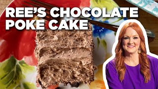 Ree Drummonds Decadent Chocolate Poke Cake  The Pioneer Woman  Food Network [upl. by Volotta]