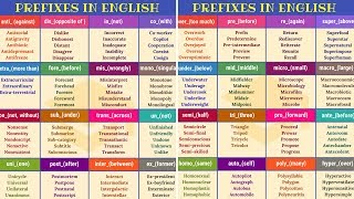 30 Super Easy Prefixes That’ll Help You Learn Hundreds of New Words in English [upl. by Pascha]