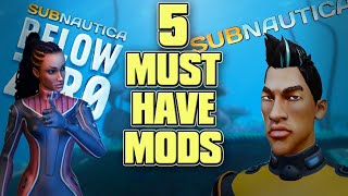 TOP 5 MUSTHAVE MODS FOR YOUR SUBNAUTICA EXPERIENCE  Subnautica Guide [upl. by Notsirk543]