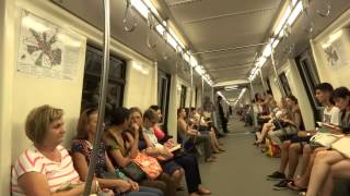 Ride on the metro in Bucharest Romania [upl. by Ahsineb]