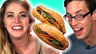 Americans Try Vietnamese Sandwiches [upl. by Lamek]