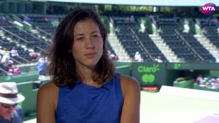 Garbiñe Muguruza  2017 Miami Open PreTournament Interview [upl. by Carolynne]