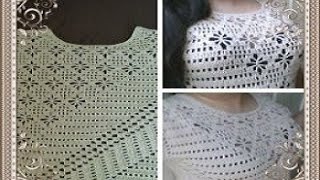 Blusa tejida en crochet  blusa tejida paso a paso en ganchillo  parte 1 [upl. by Dom788]