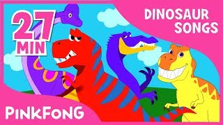 Tyrannosaurus Rex and 23 songs Dinosaur Songs   Compilation  Pinkfong Songs for Children [upl. by Erdnaet713]