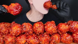 ASMR BBQ FRIED CHICKEN MUKBANG 황금올리브 양념 닭다리 치킨 먹방 チキン 咀嚼音 ayam goreng 鸡 ไก่ทอด Gà rán EATING SOUNDS [upl. by Terr]