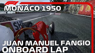 F1 1950 Monaco  Juan Manuel Fangio Onboard  Assetto Corsa [upl. by Alya895]