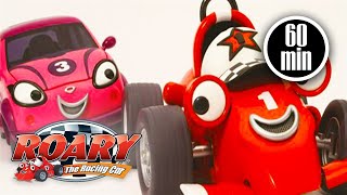 Roary the Racing Car Official  1 HOUR COMPILATION  Cartoons for kids [upl. by Davine11]