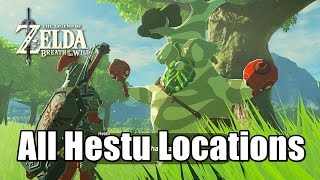 Zelda Breath of the Wild – All Hestu Locations  Item Slot Upgrades Guide [upl. by Aierb977]