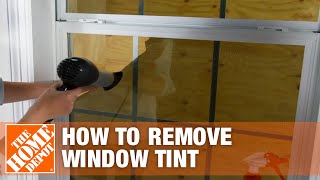 How to Remove Window Tint  The Home Depot [upl. by Sharlene]