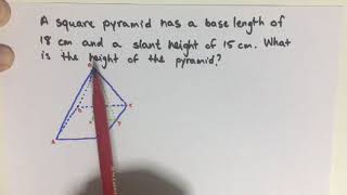 Find the height of a pyramid [upl. by Weinreb589]