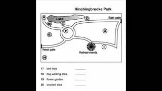 IELTS Listening Map with Answers  Hinchingbrooke Park [upl. by Ettenil]