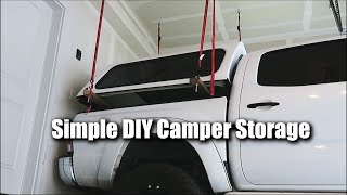 Simple DIY Camper Shell Storage [upl. by Dalia]