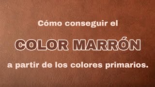 Cómo conseguir el COLOR MARRÓN La manera más FÁCIL  Pintar con Francis ® [upl. by Analak]