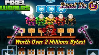 Full Color EPWR 😱 Road To All L Items Part 3  Pixel Worlds [upl. by Thomasine]