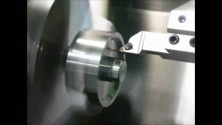 25 Degree Turning System Finish Face Profiling from Mitsubishi Materials [upl. by Akemor710]