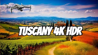 Unbelievable Drone Footage Tuscany in 4k HDR [upl. by Adelice900]